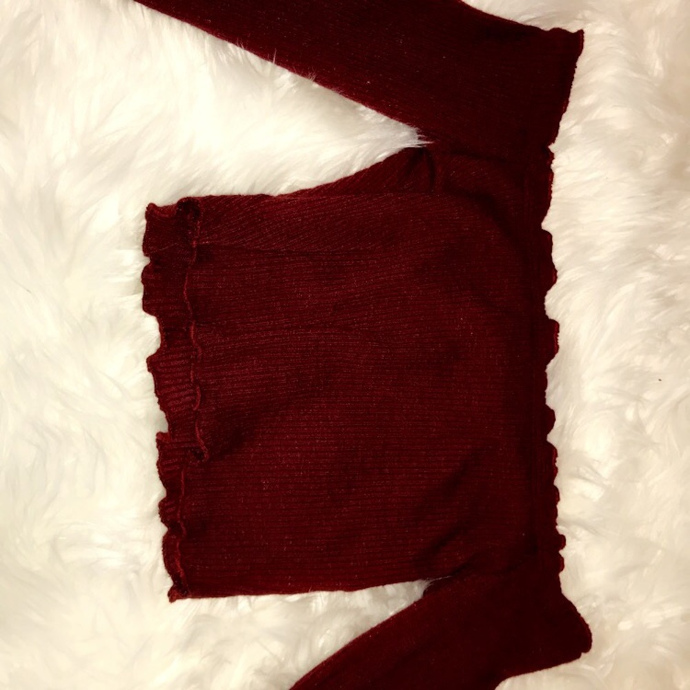 Off the shoulder top (maroon)